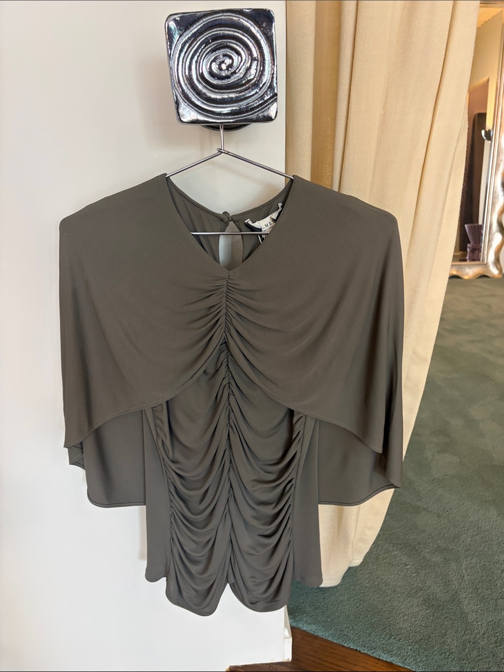 Kallmeyer Emme Cape Top in Thyme